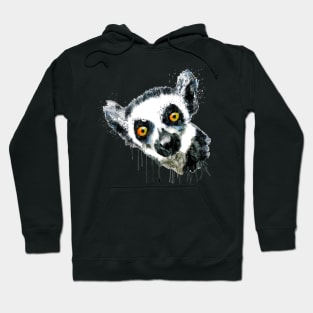 Cute Lemur Head Hoodie